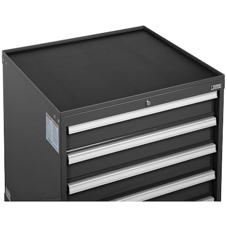 Global Industrial Top Tray w/Vinyl Mat for 30Wx27D Modular Drawer Cabinet Black 316079